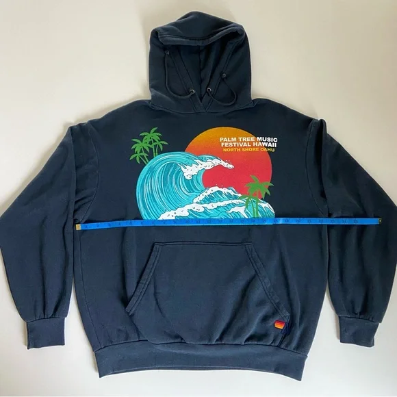 AVIATOR NATION x Palm Tree Music Festival North Shore Oahu Hoodie Unisex XS ๐ - Picture 7 of 13